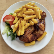 Chicken Chips And Salad